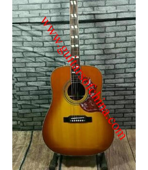 Chibson acoustic hummingbird guitar all solid